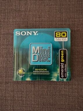 Sony Emerald Green MiniDisc 80 Extra Long Color Collection